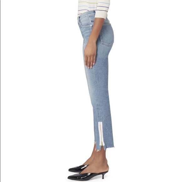 FRAME Denim Le High Straight Zipper Jeans - Picture 2 of 12